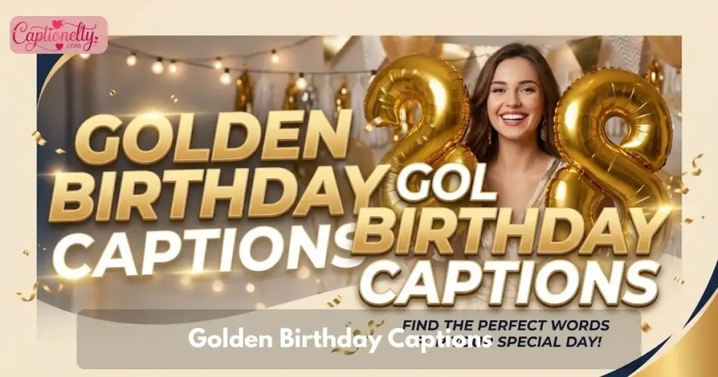 Golden Birthday Captions