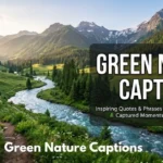 Green Nature Captions