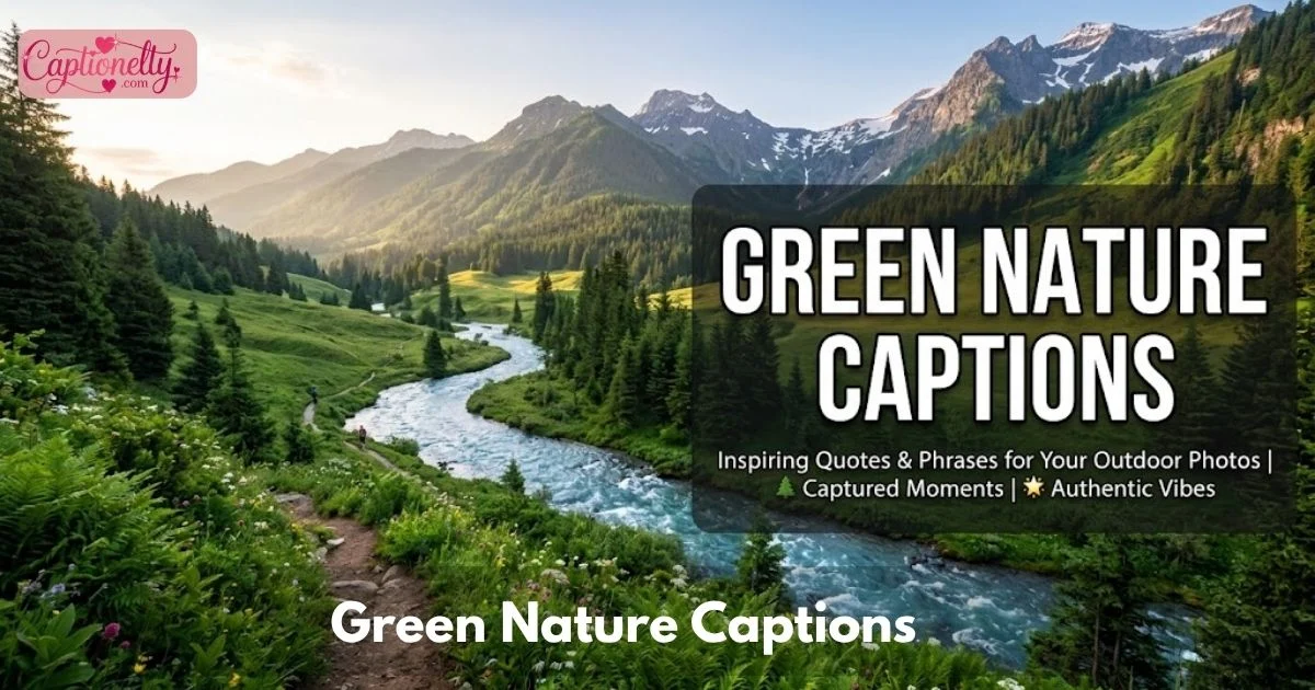 Green Nature Captions